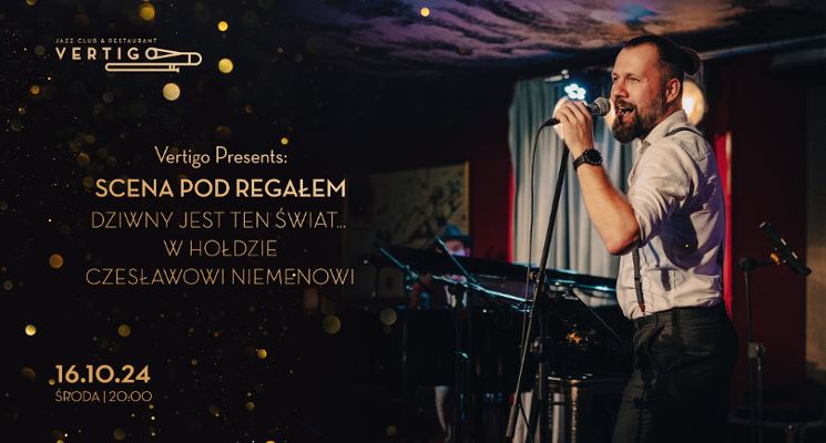 Plakat „Dziwny jest ten świat. W hołdzie Czesławowi Niemenowi” Wojciech Dereń [KONCERT]