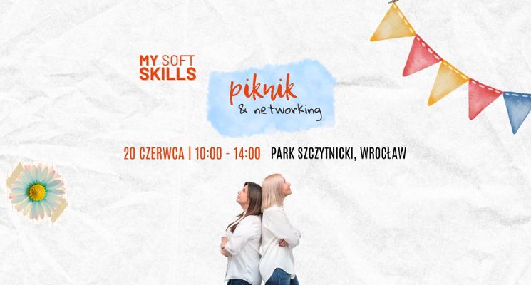 Plakat Piknik z My Soft Skills w Parku Szczytnickim
