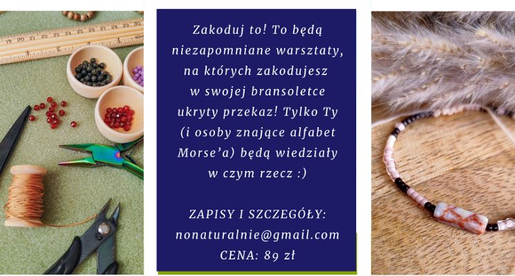 Plakat Warsztaty biżuteryjne - Zakoduj to!
