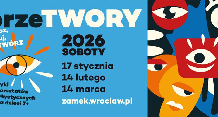 Plakat przeTWORY – warsztaty artystyczne dla dzieci