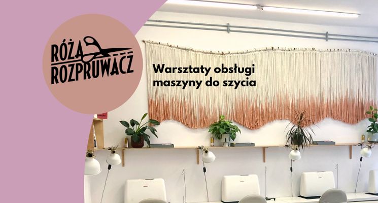Plakat Relaks przy maszynie: Uszyj torbę z podszewką w 4 godziny