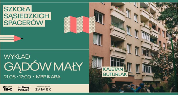 Plakat Jak wygląda życie w Kosmosie? – wykład Kajetana Buturlaka - Gądów Mały | Szkoła Sąsiedzkich Spacerów