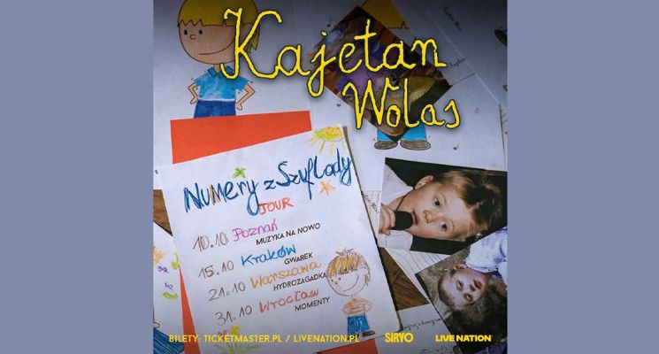 Plakat KAJETAN WOLAS – NUMERY Z SZUFLADY TOUR