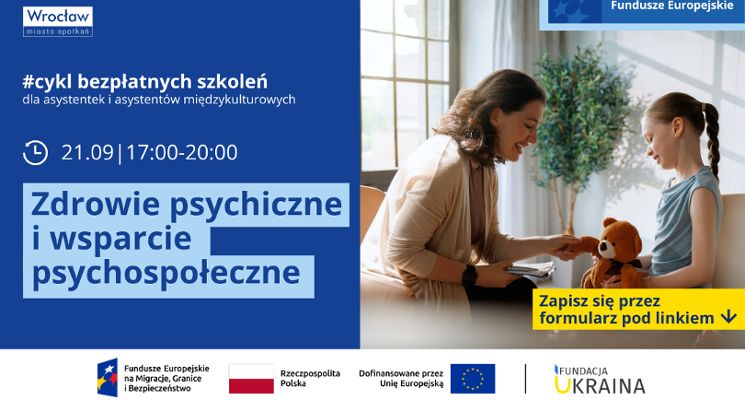 Plakat Szkolenie „Zdrowie psychiczne i wsparcie psychospołeczne”