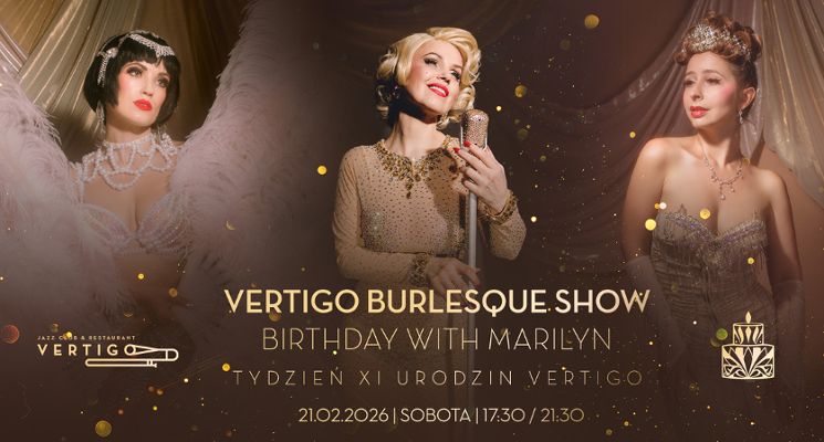 Plakat Vertigo Burlesque Show: Birthday with Marilyn