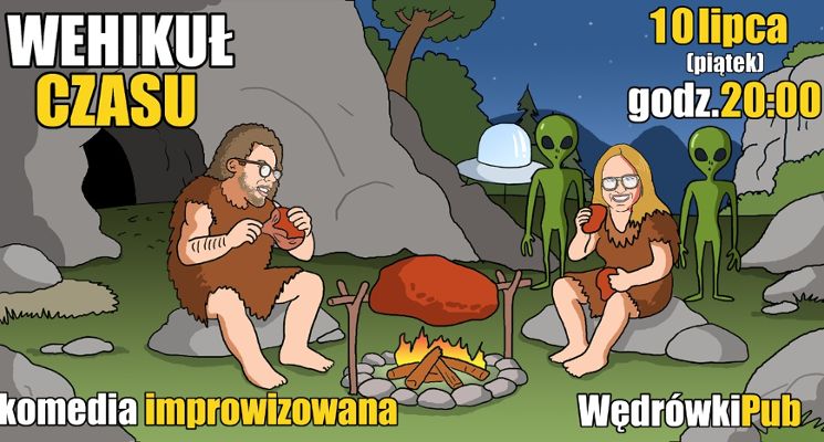 Plakat Wehikuł czasu – komedia improwizowana