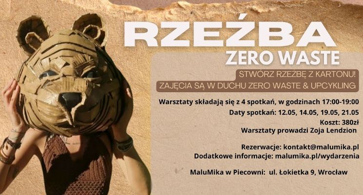 Plakat Rzeźba zero waste