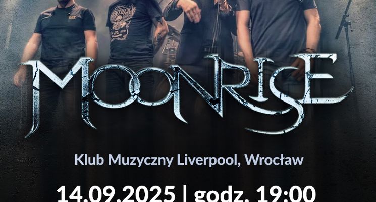 Plakat Koncert progresywnego Moonrise we Wrocławiu