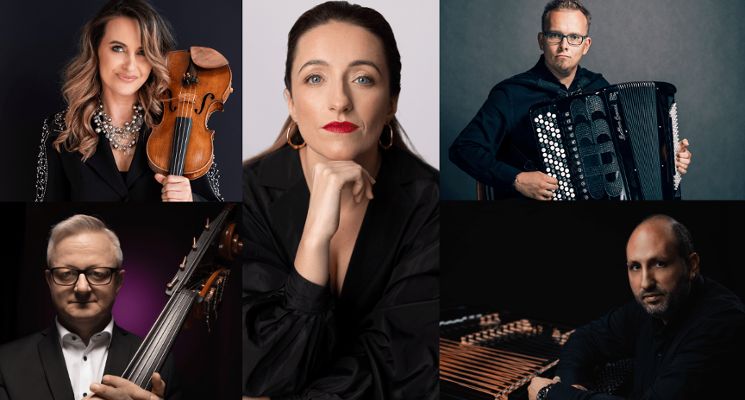 Plakat Jewish Trans Oriental – Kadarqua Quintet [Festiwal SIMCHA]