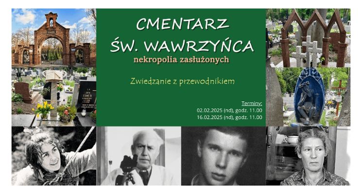 Plakat Cmentarz św. Wawrzyńca - nekropolia zasłużonych | Zwiedzanie z przewodnikiem