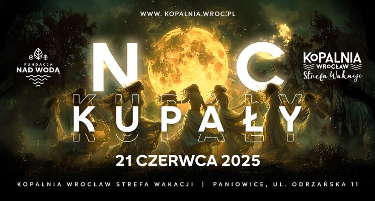 Plakat Noc Kupały 2025 – Okiełznaj 4 żywioły