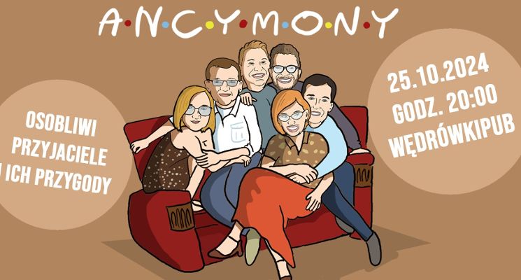 Plakat Ancymony - komedia improwizowana
