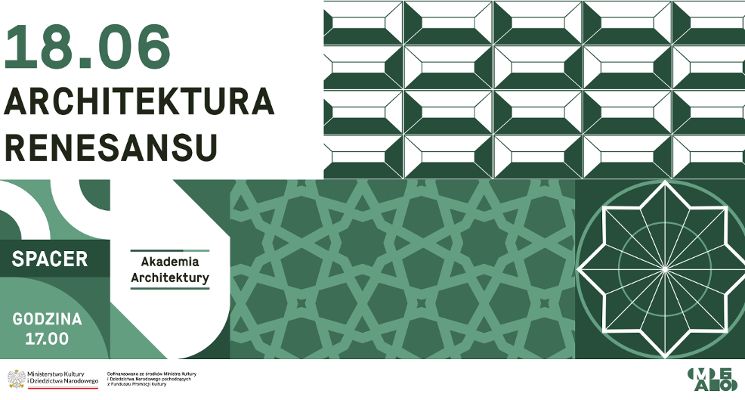 Plakat Akademia Architektury: Kierunek - renesans!