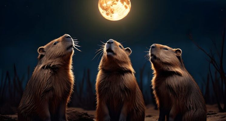 Plakat Nocowanka dla dzieci z kapibarą – relaks, zabawa i twórcze warsztaty