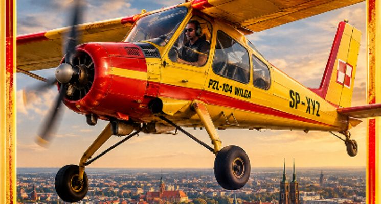 Plakat Szybowce i Samoloty Naszego Wrocławia - Wrocławskie Skrzydła - Rodzinna Przygoda