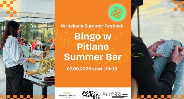 Plakat Bingo w Pitlane Summer Bar [Wroclavia Summer Festival]