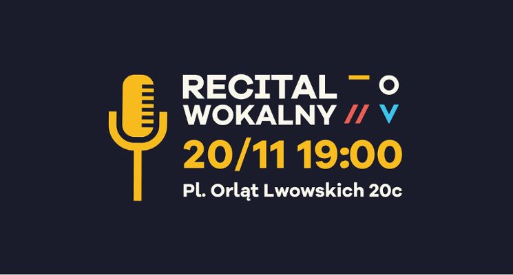Plakat Bezpłatny recital wokalny
