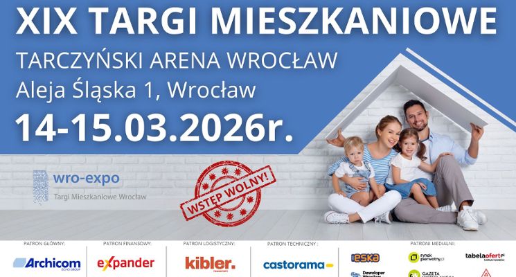 Plakat XIX Targi Mieszkaniowe Wrocław | WRO-EXPO
