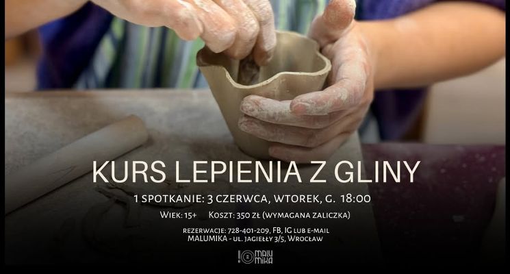Plakat Kurs lepienia z gliny