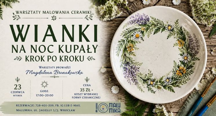 Plakat WIANKI NA NOC KUPAŁY KROK PO KROKU