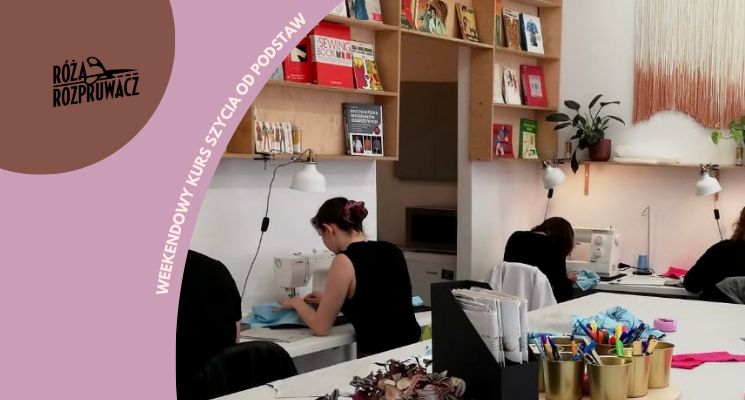 Plakat Oswój maszynę! Weekendowy kurs szycia dla totalnie zielonych