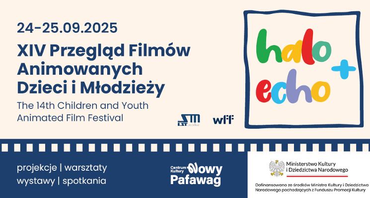 Plakat Halo Echo XVI Przegląd Filmów Animowanych Dzieci i Młodzieży