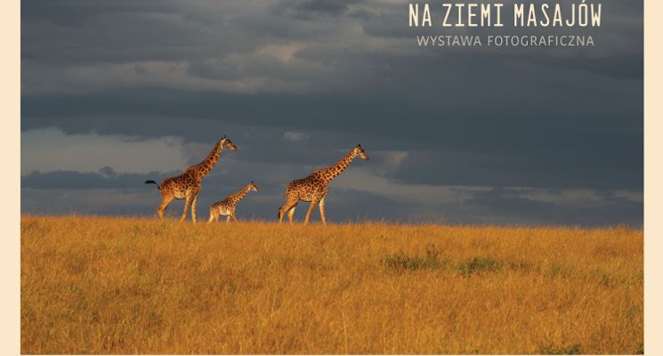 Plakat Na ziemi Masajów – wystawa fotograficzna Andrzeja Maciejewskiego