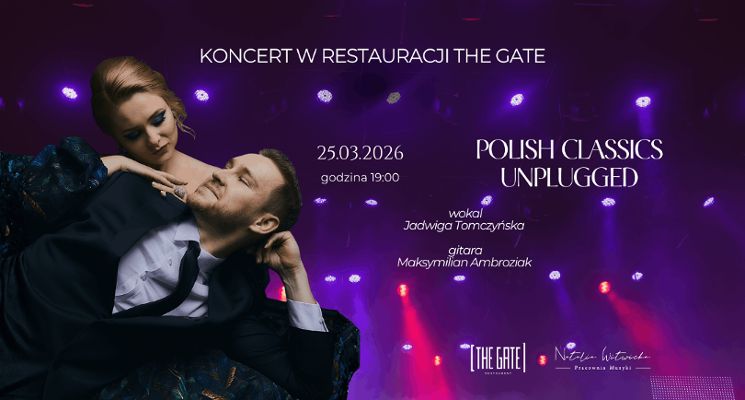 Plakat Polish Classics Unplugged - koncert w restauracji The Gate