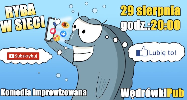 Plakat Ryba w sieci [komedia improwizowana]