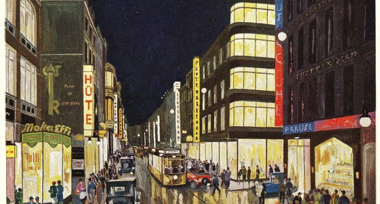 Plakat Poznaj Wrocław - Historia domów handlowych wokół rynku