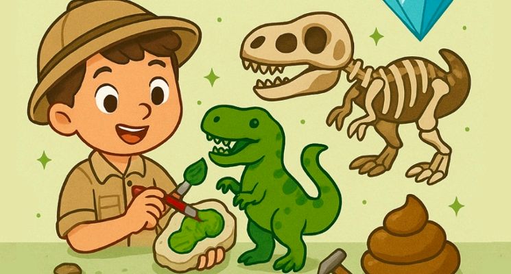 Plakat Mały Geolog: na tropie dinozaurów i minerałów [warsztaty dla dzieci]