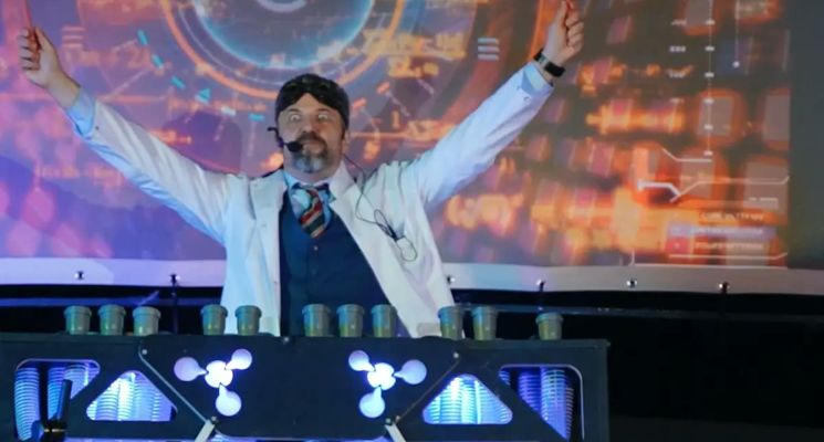 Plakat Szaleni Naukowcy – naukowo-muzyczne show dla dzieci
