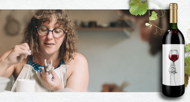 Plakat Warsztaty ceramiczne i degustacja win: Fine Wine x Studio Zakwas