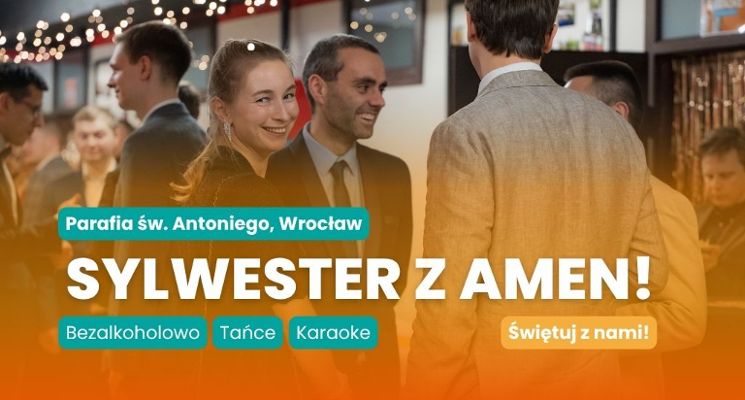 Plakat Sylwester z Amen! – jeden wieczór, wiele sposobów na bycie razem