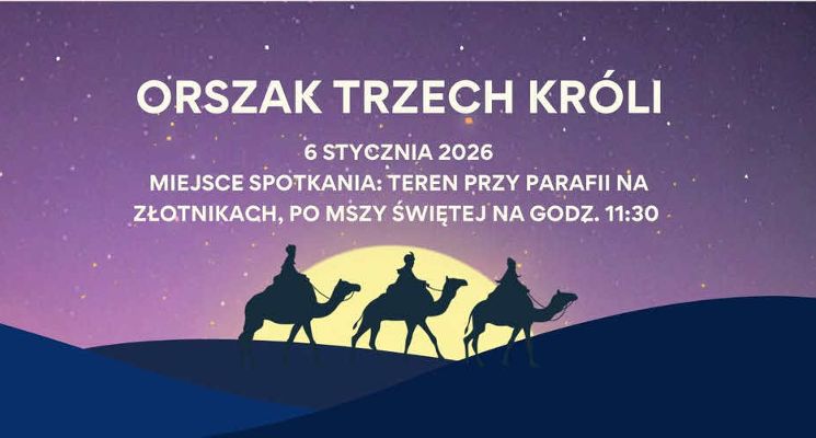 Plakat Charytatywny Orszak Trzech Króli