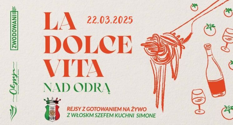 Plakat La Dolce Vita | Rejs z gotowaniem na żywo