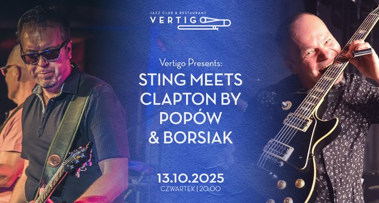 Plakat Sting meets Clapton by Popów & Borsiak