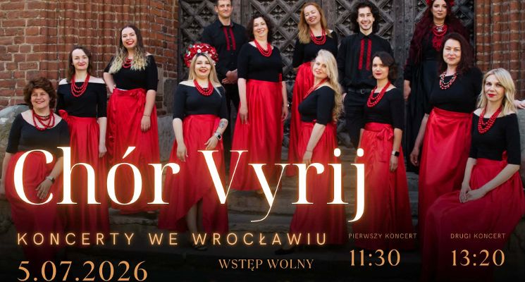 Plakat Koncert chóru Vyrij