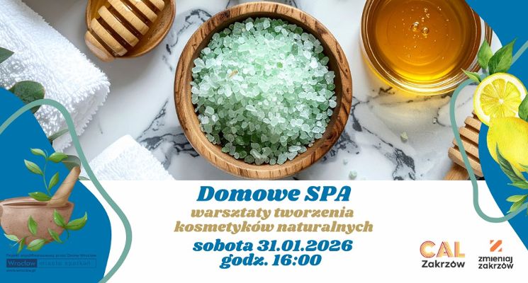 Plakat Domowe SPA - warsztat tworzenia kosmetyków naturalnych