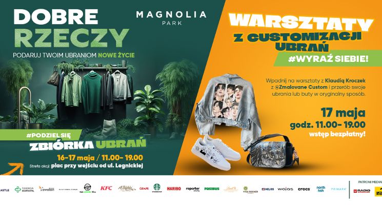Plakat Akcja „Dobre Rzeczy” w Magnolia Park – zamień ubrania na pomoc