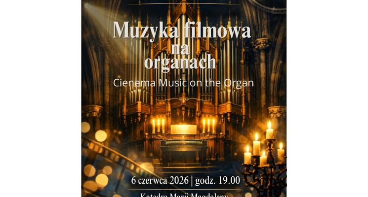 Plakat Muzyka filmowa na organach