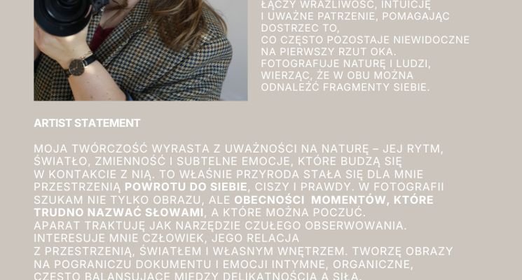 Plakat KEOLA • Wernisaż fotografii • W rytmie natury