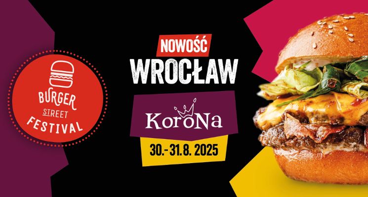 Plakat Czeski Burger Street Festival po raz pierwszy we Wrocławiu