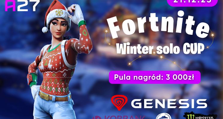 Plakat Fortnite Winter solo CUP