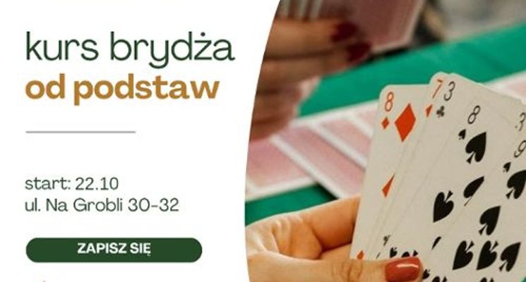 Plakat Kurs brydża od podstaw