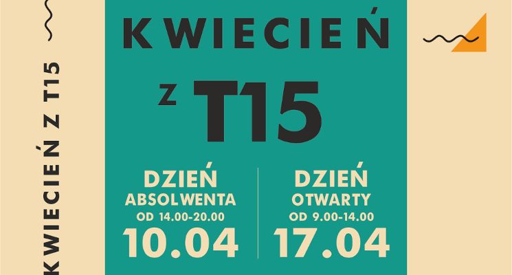 Plakat Kwiecień z Technikum im. Marii Skłodowskiej-Curie we Wrocławiu.