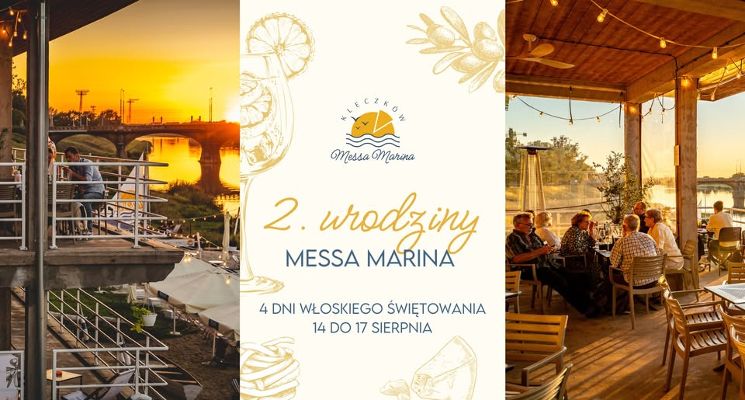 Plakat 2. urodziny Messa Mariny