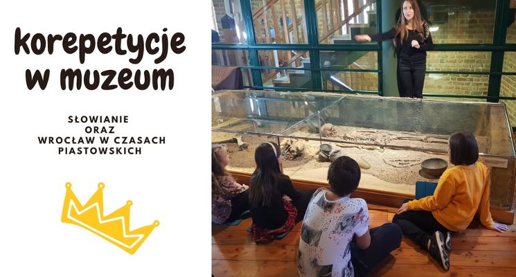 Plakat Słowianie i Wrocław w czasach piastowskich - oprowadzanie dla dzieci w Muzeum Archeologicznym