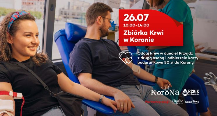 Plakat Oddaj krew w duecie – dobro wróci podwójnie