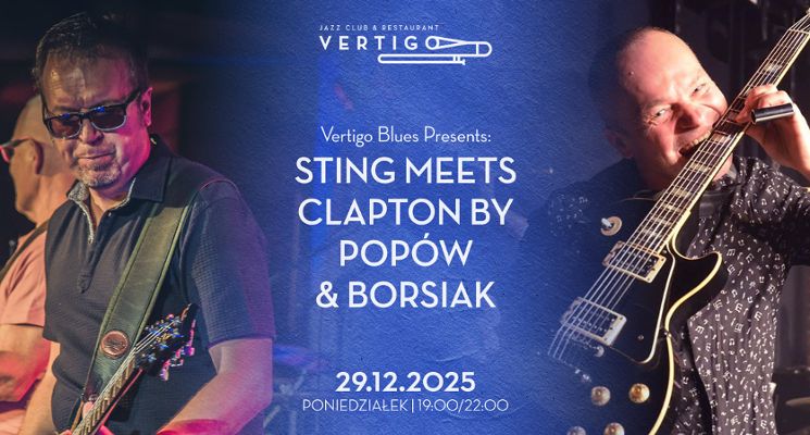 Plakat Sting meets Clapton by Popów & Borsiak